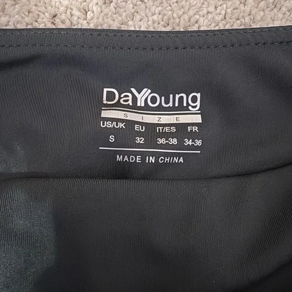 Women's Dark Green Flared Yoga Dress Pants High Waist Stretchy w/ Pockets S - Picture 6 of 6